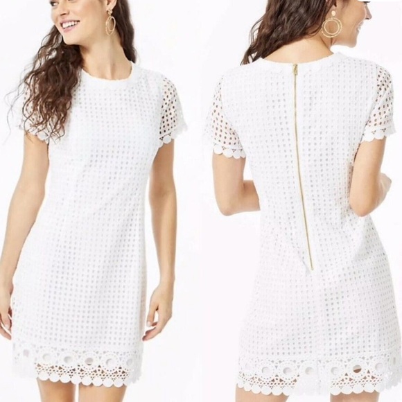 Lilly Pulitzer Jennifer Eyelet Lace Dress - Picture 1 of 8